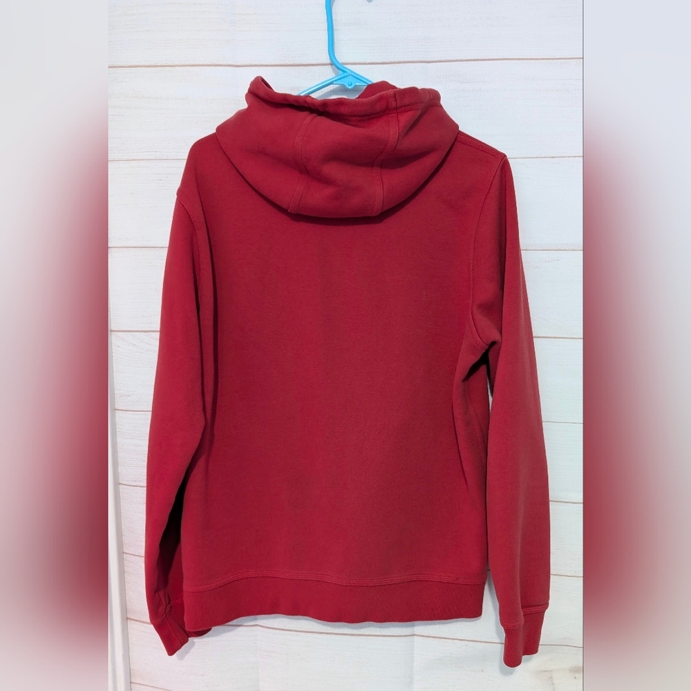 Vintage Red ♥️ 🍒 Nike Hoodie With Kangaroo 🦘 Pocket Size Large - Picture 2 of 7
